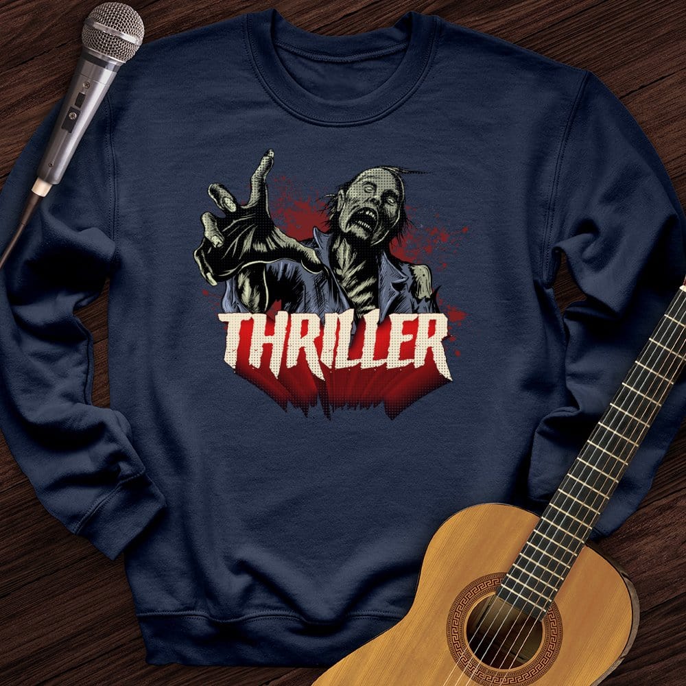 Printify Sweatshirt Navy / S Thriller Crewneck