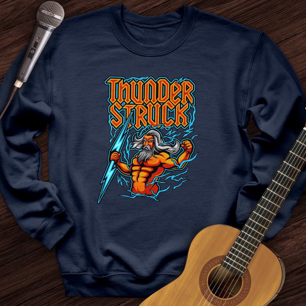 Printify Sweatshirt Navy / S Thunderstruck Crewneck