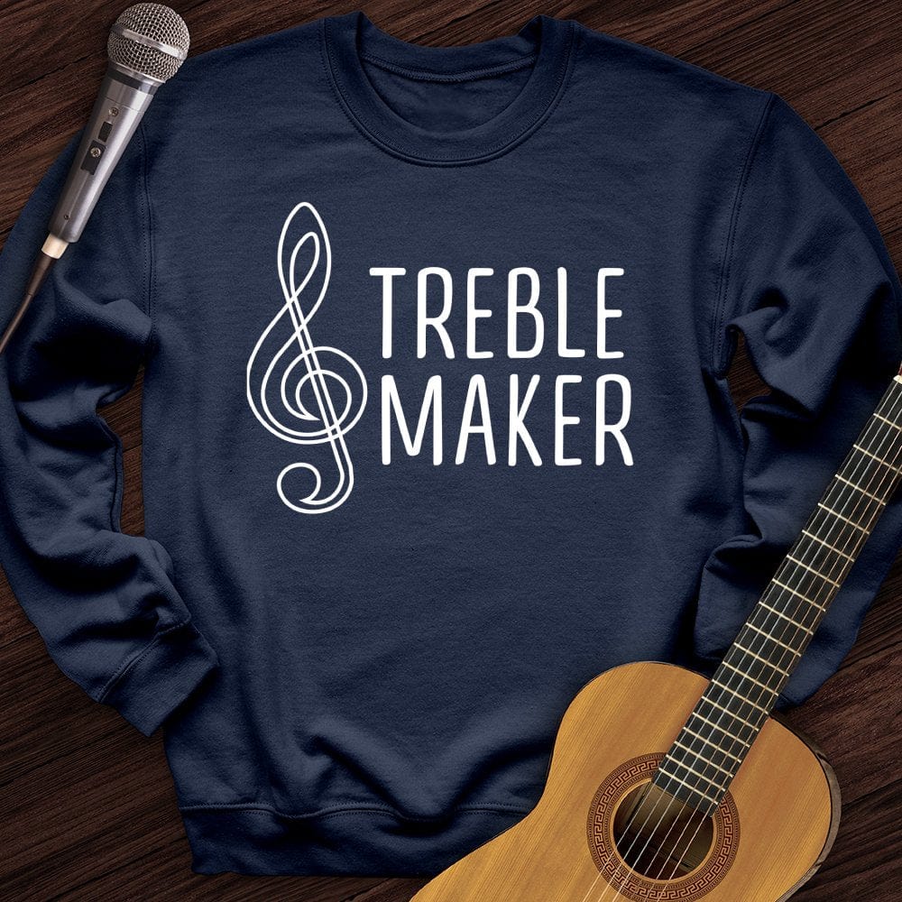 Printify Sweatshirt Navy / S Treble Maker Crewneck