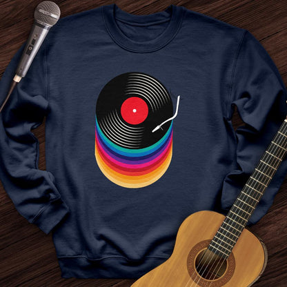 Printify Sweatshirt Navy / S Turntable Crewneck