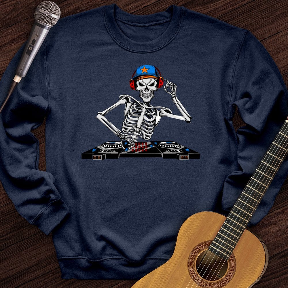 Printify Sweatshirt Navy / S Undead DJ Crewneck