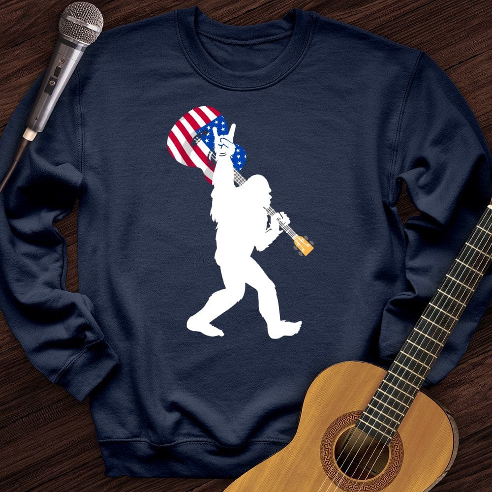 Printify Sweatshirt Navy / S USA BigFoot Crewneck