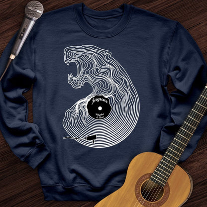 Printify Sweatshirt Navy / S Vinimal Jaguar Crewneck