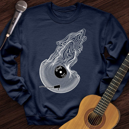 Printify Sweatshirt Navy / S Vinimal Wolf Crewneck