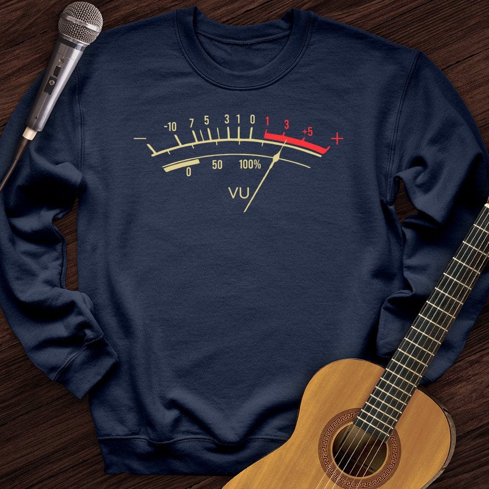 Printify Sweatshirt Navy / S Vu Meter Crewneck