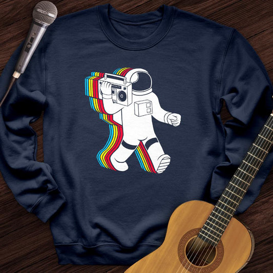 Printify Sweatshirt Navy / S Walking On A Rainbow Crewneck
