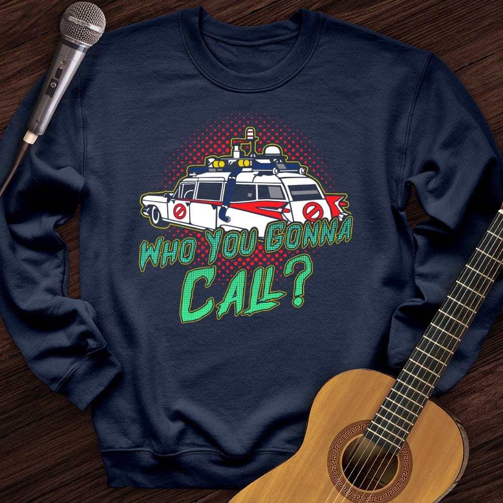 Printify Sweatshirt Navy / S Who You Gonna Call Crewneck