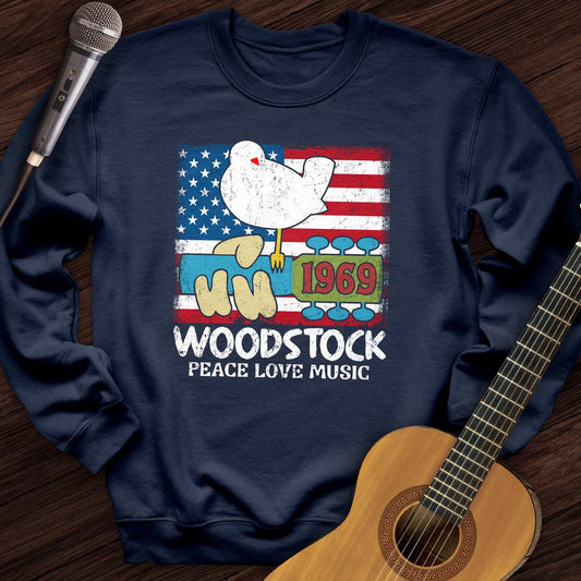 Printify Sweatshirt Navy / S Woodstock 1969 Crewneck