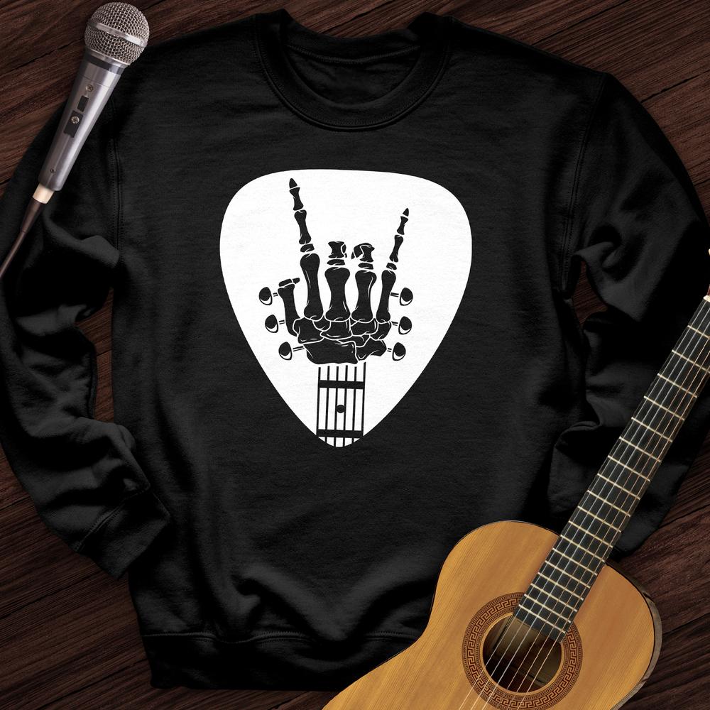 Printify Sweatshirt S / Black Skeleton Pick Crewneck