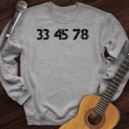 Printify Sweatshirt Sport Grey / S 33-45-78 RPM Turntable Crewneck
