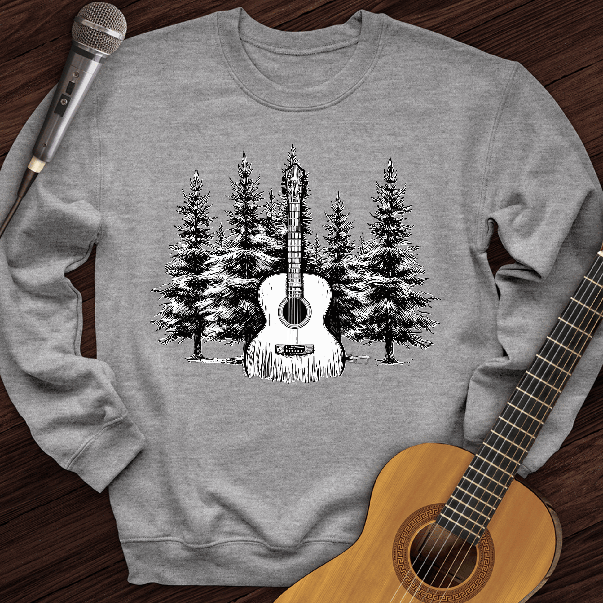 Printify Sweatshirt Sport Grey / S Acoustic Pines Crewneck