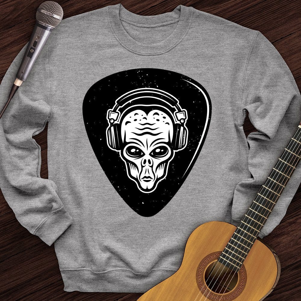 Printify Sweatshirt Sport Grey / S Alien Headphones Crewneck