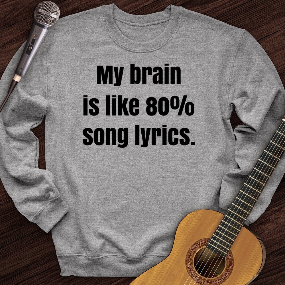 Printify Sweatshirt Sport Grey / S Brain of Lyrics Crewneck