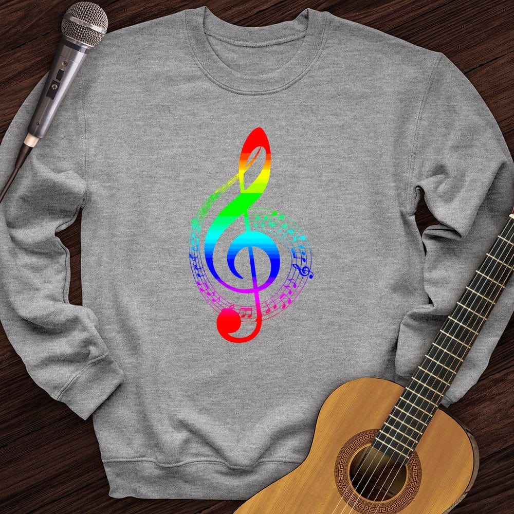 Printify Sweatshirt Sport Grey / S Colorful Sound Crewneck