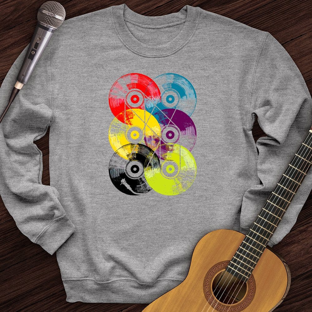 Printify Sweatshirt Sport Grey / S Colorful Vinyls Crewneck