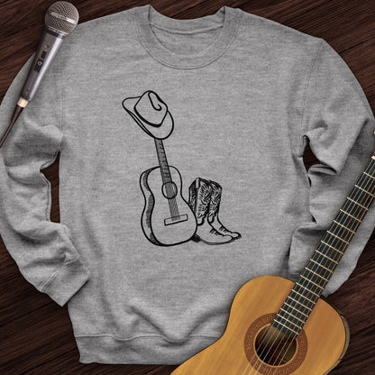 Printify Sweatshirt Sport Grey / S Country Acoustic Crewneck