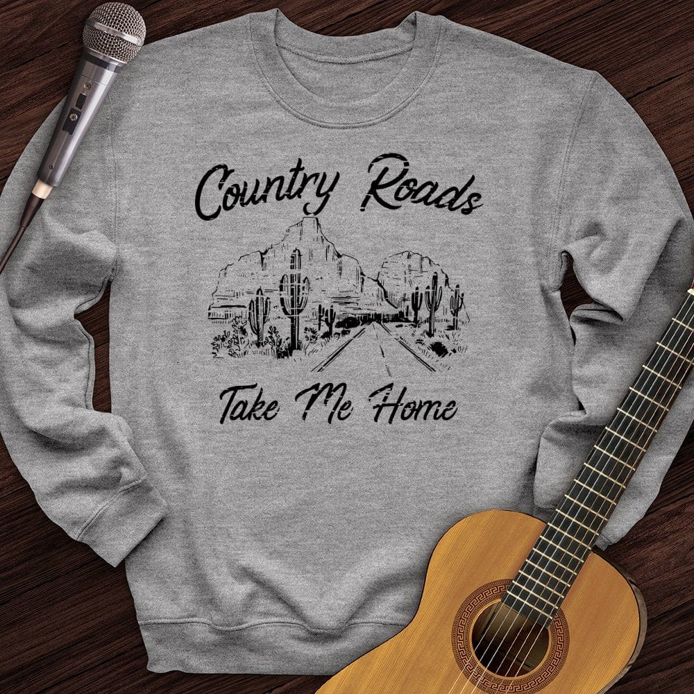 Printify Sweatshirt Sport Grey / S Country Roads Crewneck