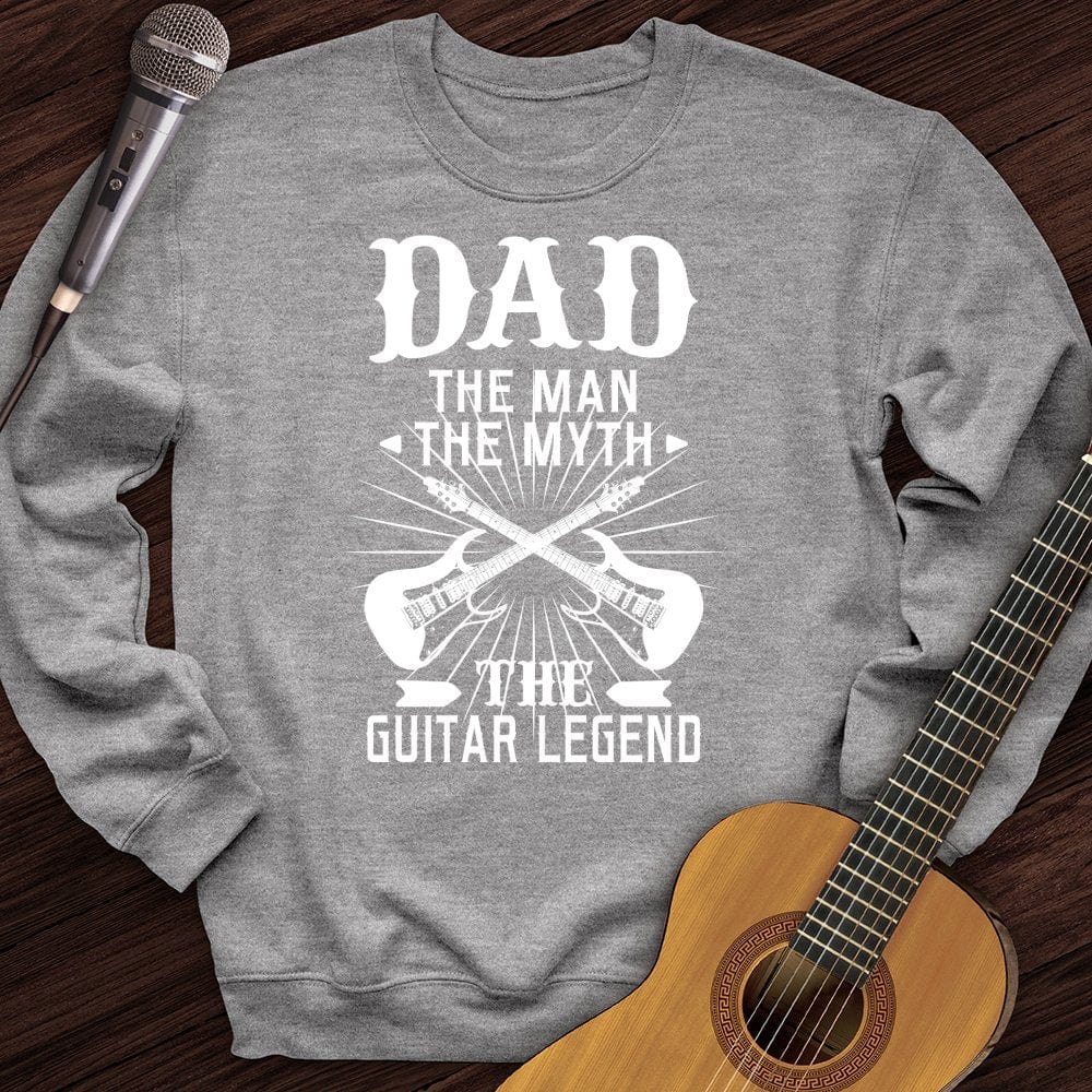 Printify Sweatshirt Sport Grey / S Dad Guitar Crewneck