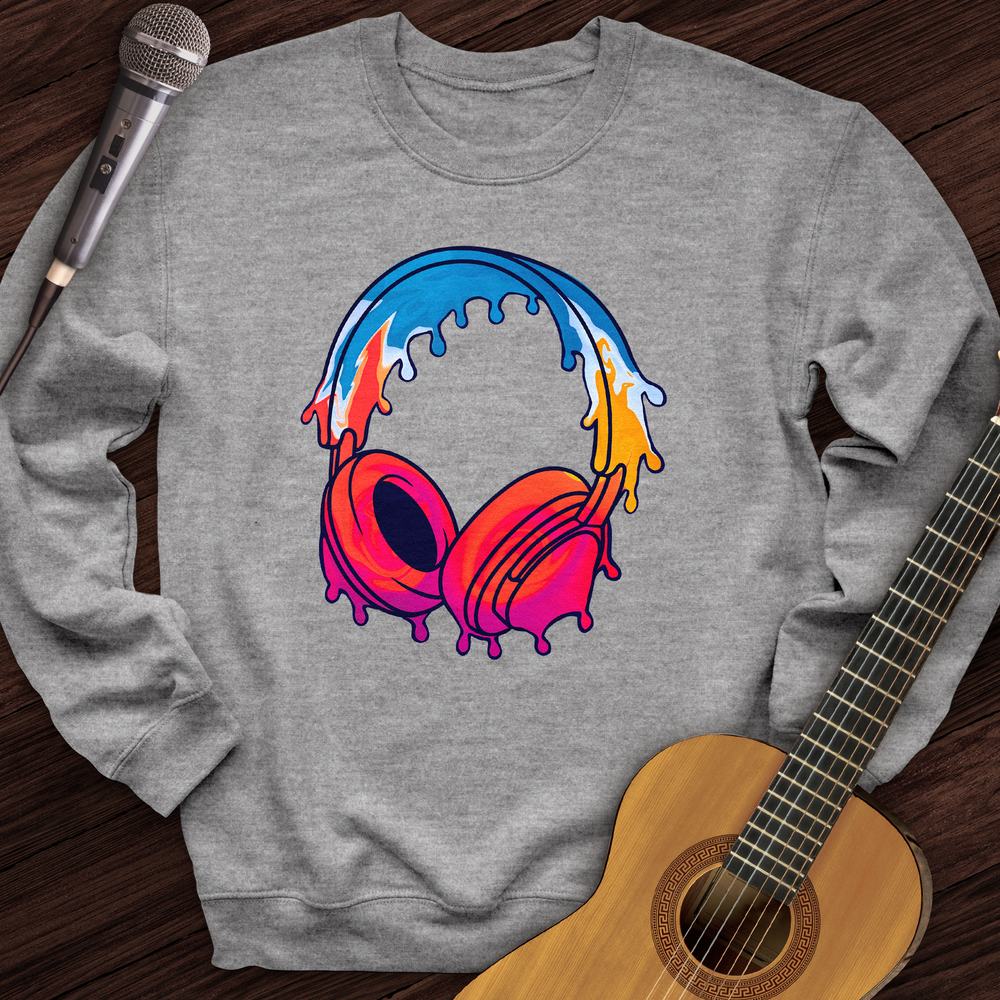 Printify Sweatshirt Sport Grey / S Drip Headphones Crewneck