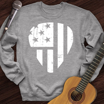 Printify Sweatshirt Sport Grey / S Flag Pick Crewneck