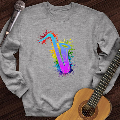 Printify Sweatshirt Sport Grey / S Graffiti Sax Crewneck
