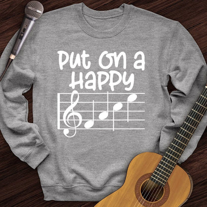 Printify Sweatshirt Sport Grey / S Happy Face Crewneck