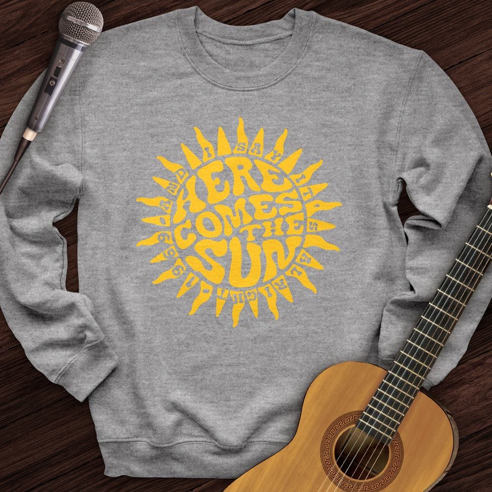Printify Sweatshirt Sport Grey / S Here Comes The Sun Crewneck