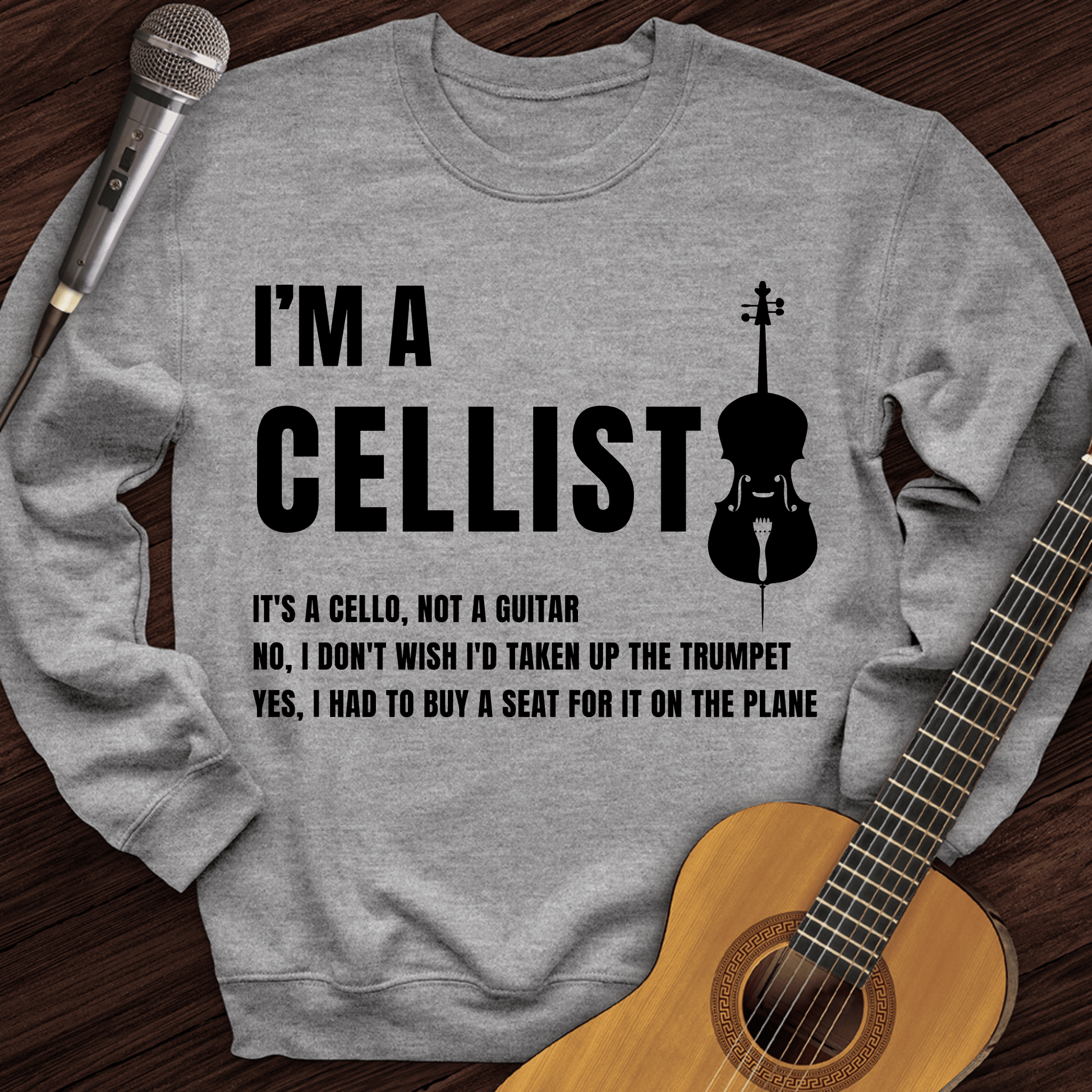 Printify Sweatshirt Sport Grey / S I'm A Cellist Crewneck