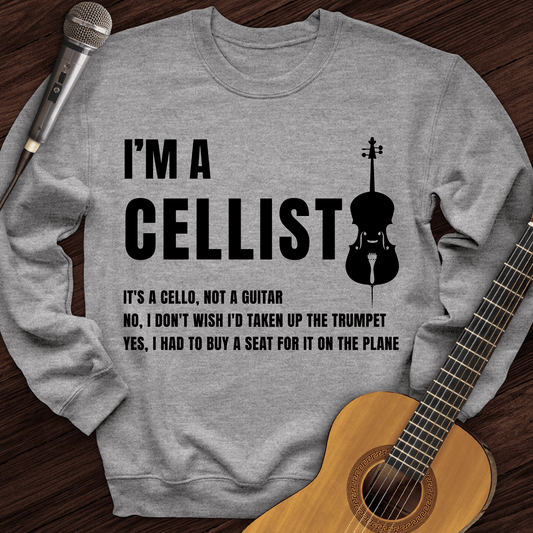 Printify Sweatshirt Sport Grey / S I'm A Cellist Crewneck