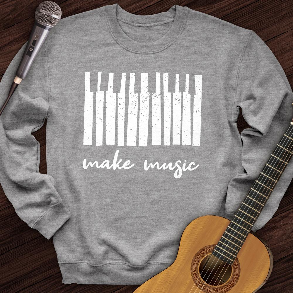 Printify Sweatshirt Sport Grey / S Make Music Piano Crewneck