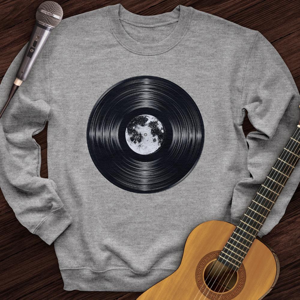 Printify Sweatshirt Sport Grey / S Moon Vinyl Crewneck