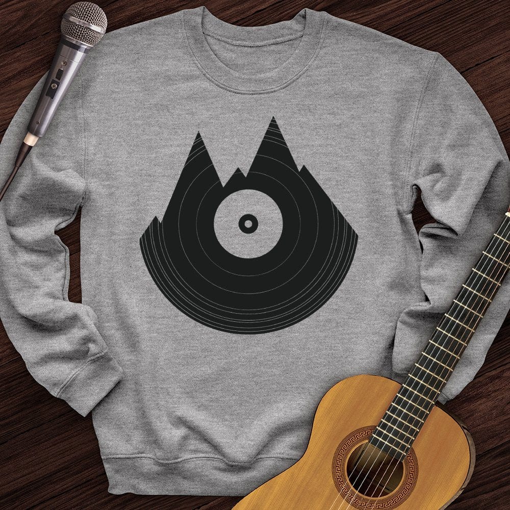 Printify Sweatshirt Sport Grey / S Mountain Vinyl Crewneck