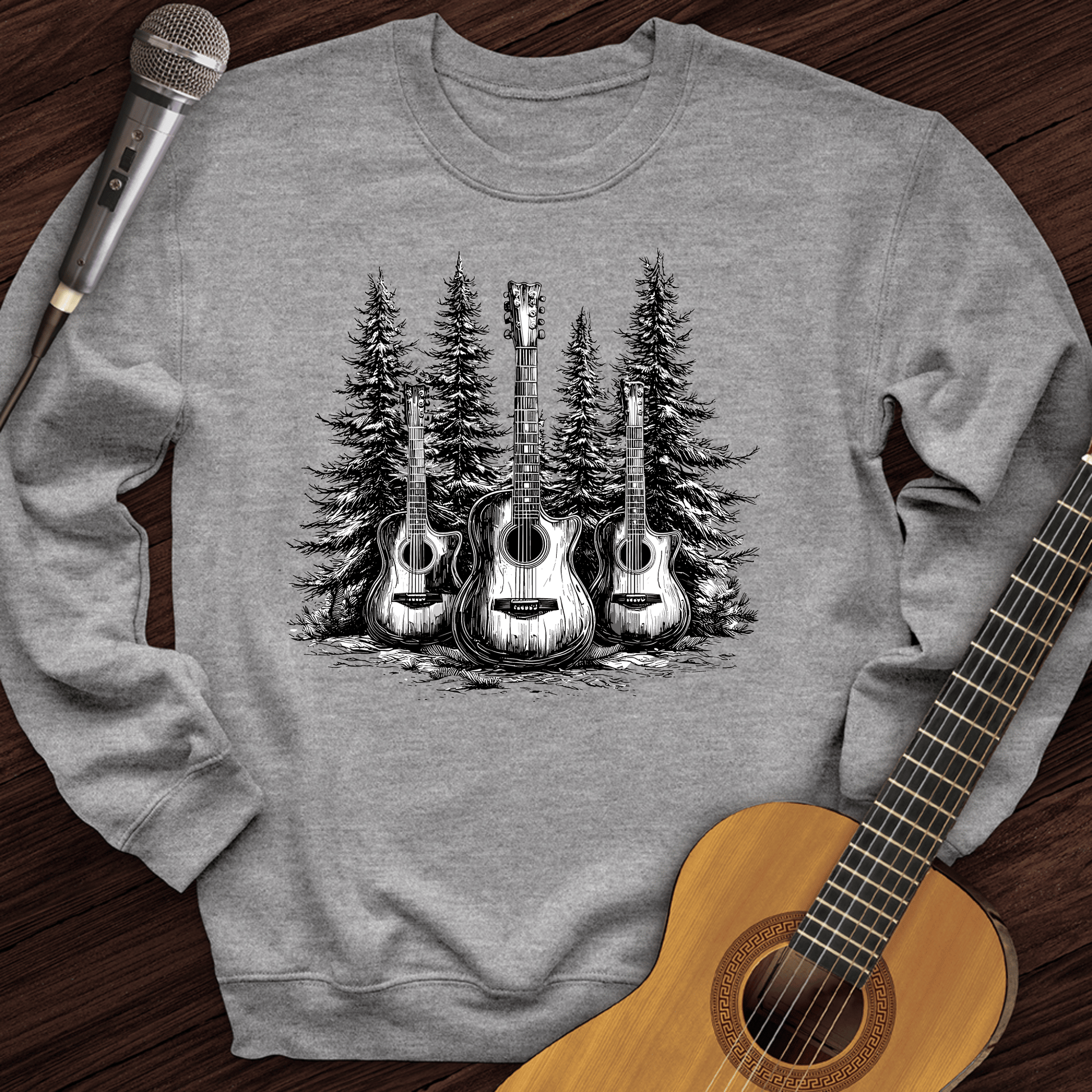 Printify Sweatshirt Sport Grey / S Music In Nature Crewneck