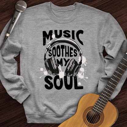 Printify Sweatshirt Sport Grey / S Music Soothes My Soul Crewneck