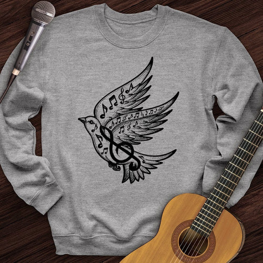 Printify Sweatshirt Sport Grey / S Musical Dove Crewneck