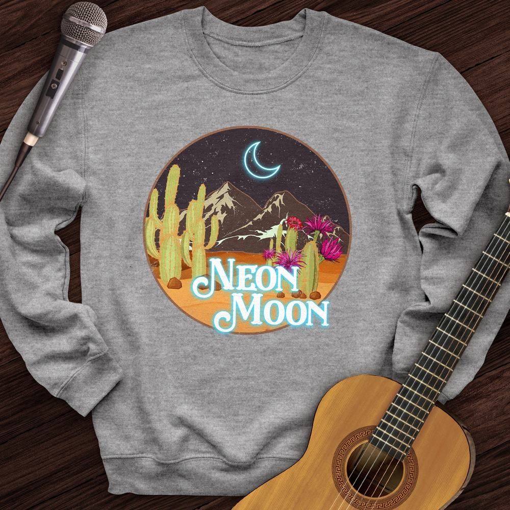 Printify Sweatshirt Sport Grey / S Neon Moon Crewneck