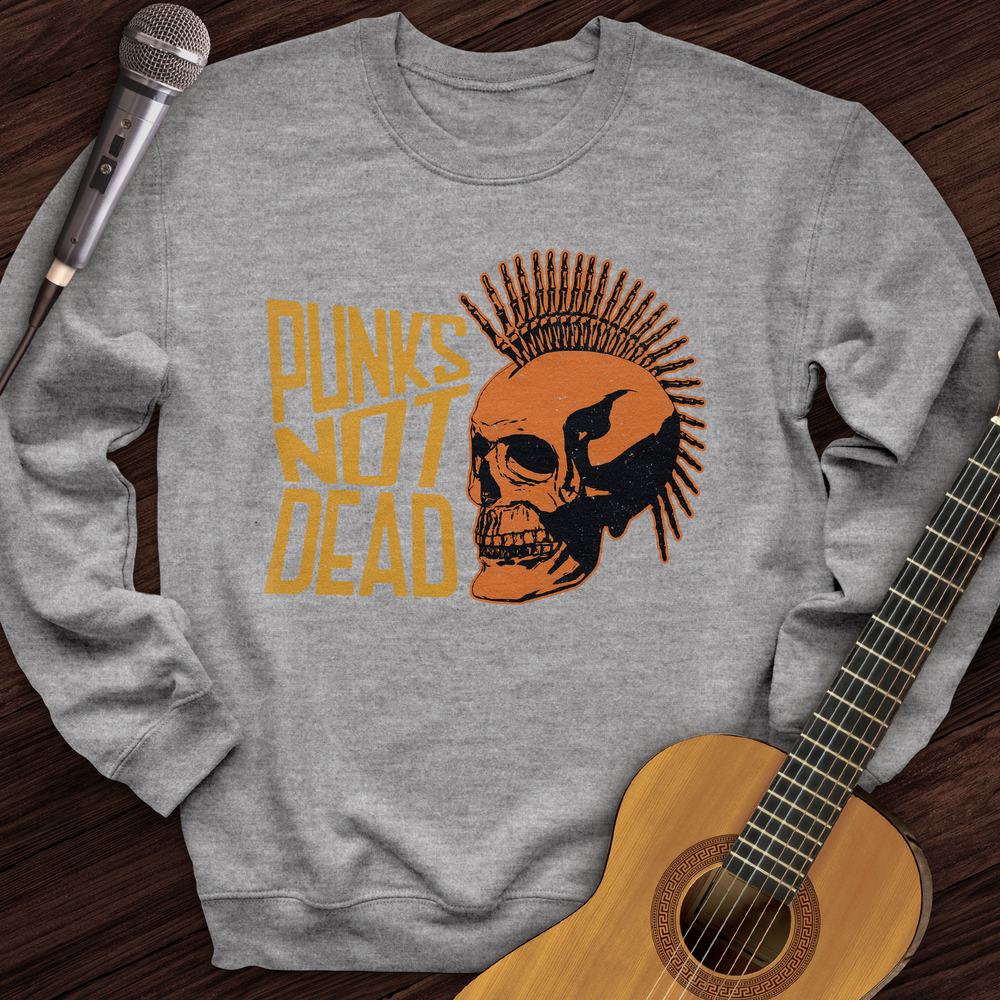 Printify Sweatshirt Sport Grey / S Punk's Not Dead Crewneck