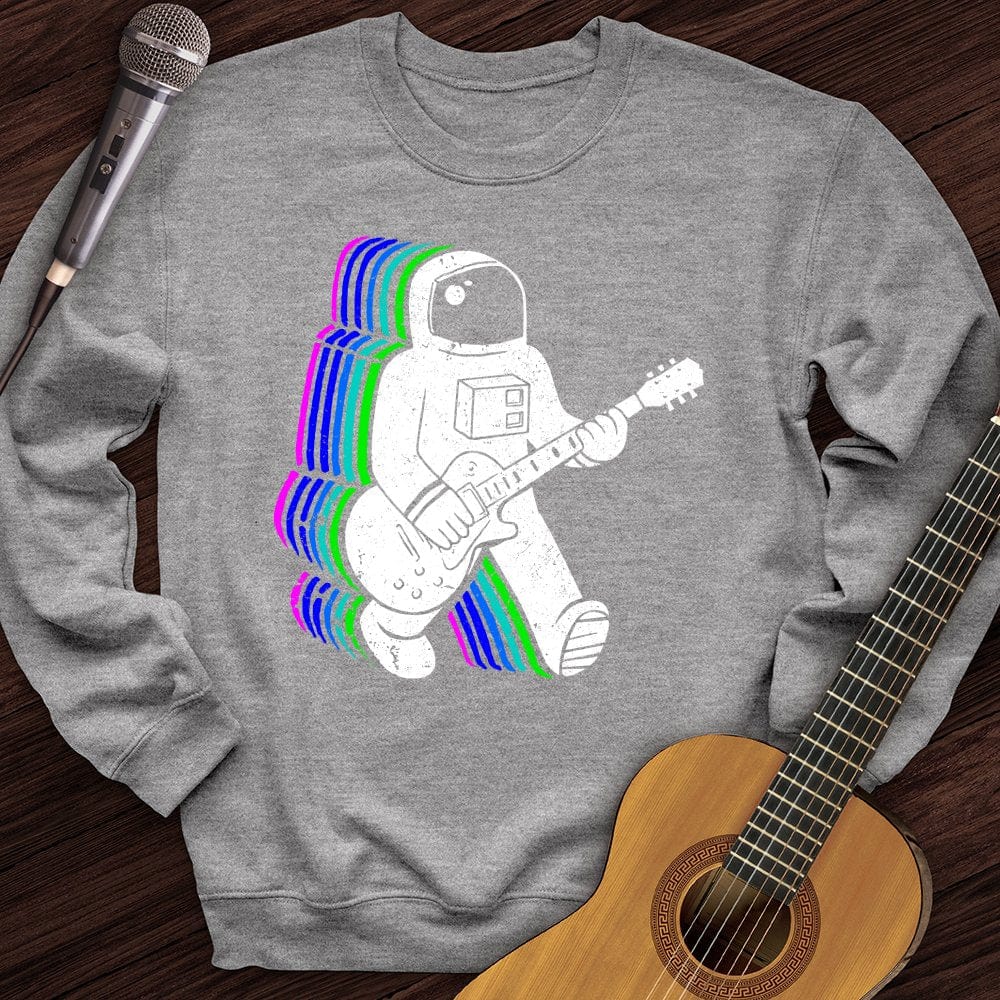 Printify Sweatshirt Sport Grey / S Rainbow Guitarist Crewneck