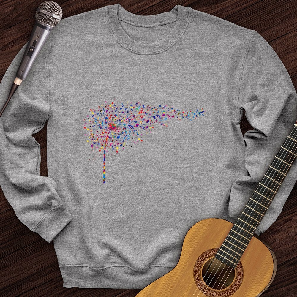 Printify Sweatshirt Sport Grey / S Rainbow Music Dandelion Crewneck