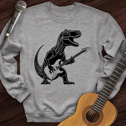 Printify Sweatshirt Sport Grey / S Rex Rock and Roll Crewneck
