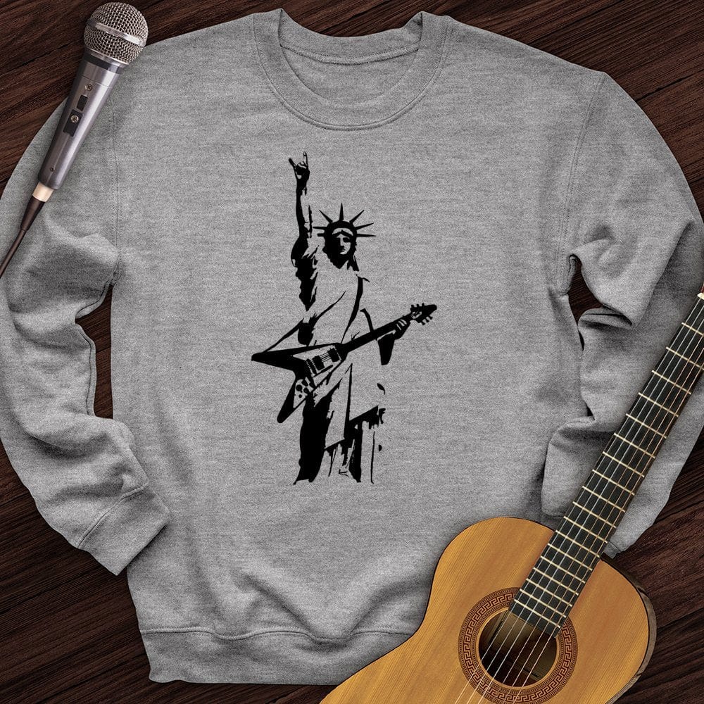 Printify Sweatshirt Sport Grey / S Rock Out To Freedom Crewneck