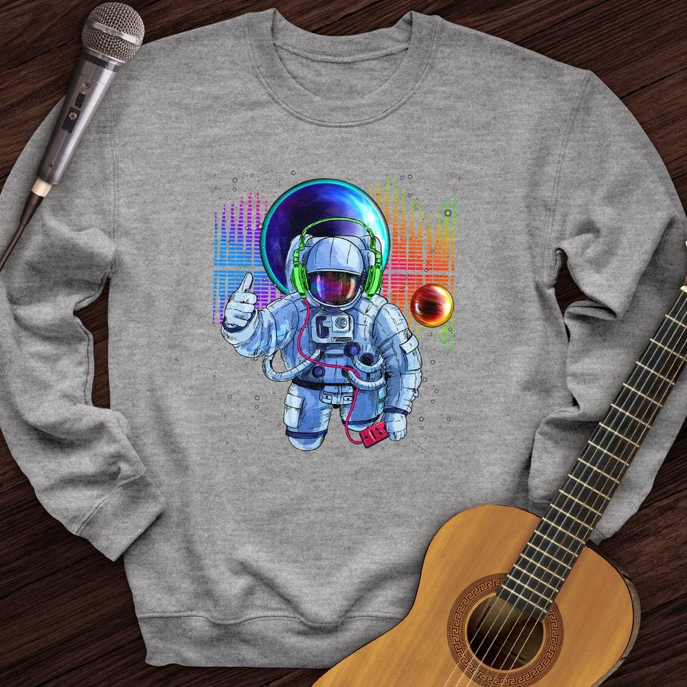Printify Sweatshirt Sport Grey / S Space Bass Crewneck