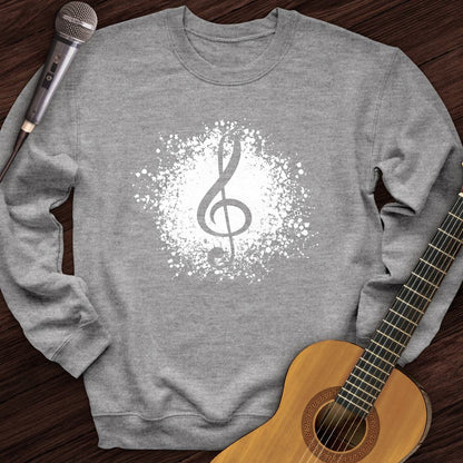Printify Sweatshirt Sport Grey / S Treble Clef Crewneck