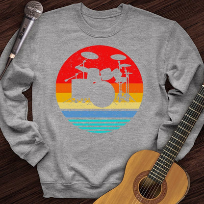 Printify Sweatshirt Sport Grey / S Vintage Drum Set Crewneck