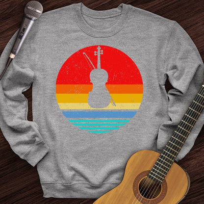 Printify Sweatshirt Sport Grey / S Vintage Violin Crewneck