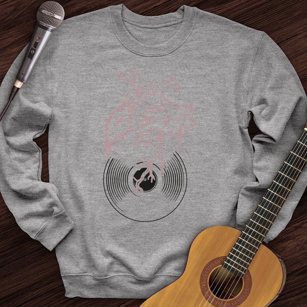 Printify Sweatshirt Sport Grey / S Vinyl Heart Crewneck