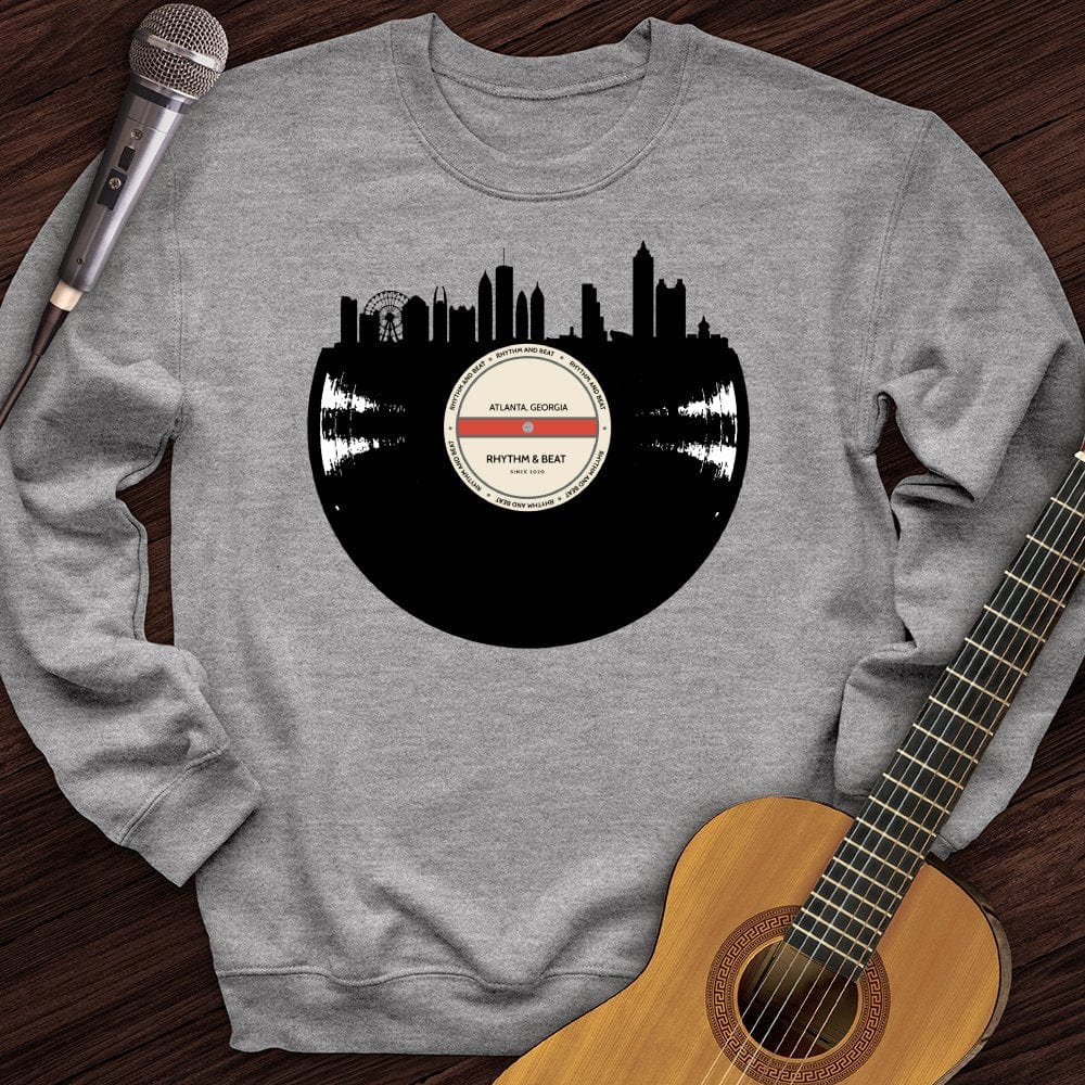 Printify Sweatshirt Sport Grey / S Vinyl Skyline Atlanta Crewneck