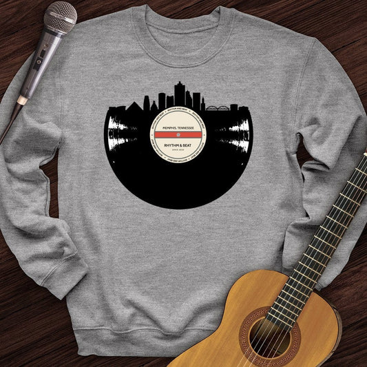 Printify Sweatshirt Sport Grey / S Vinyl Skyline Memphis Crewneck
