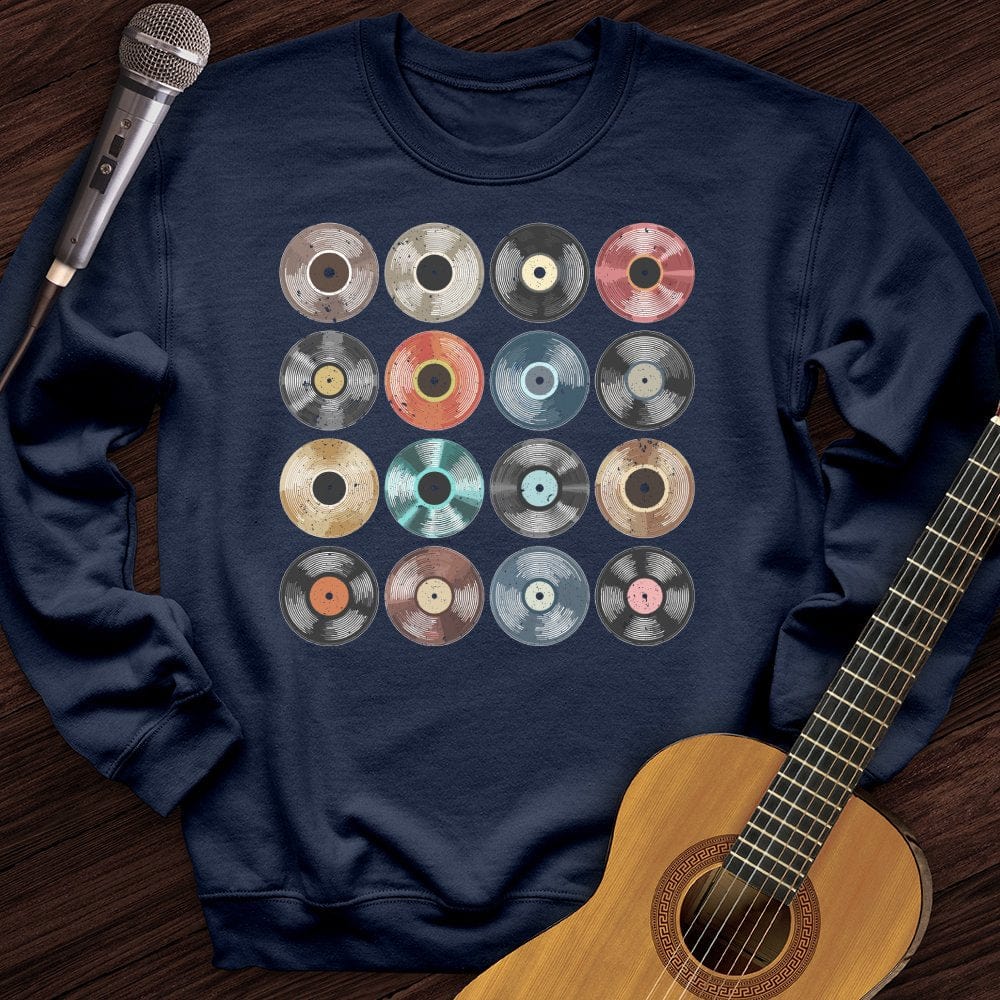 Printify Sweatshirt Vinyl Collection Crewneck