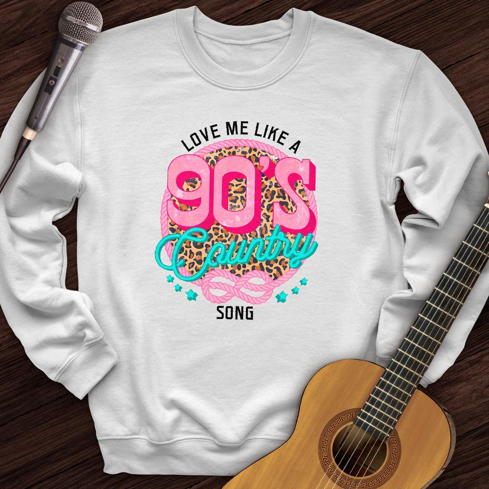 Printify Sweatshirt White / S 90s Country Song Crewneck